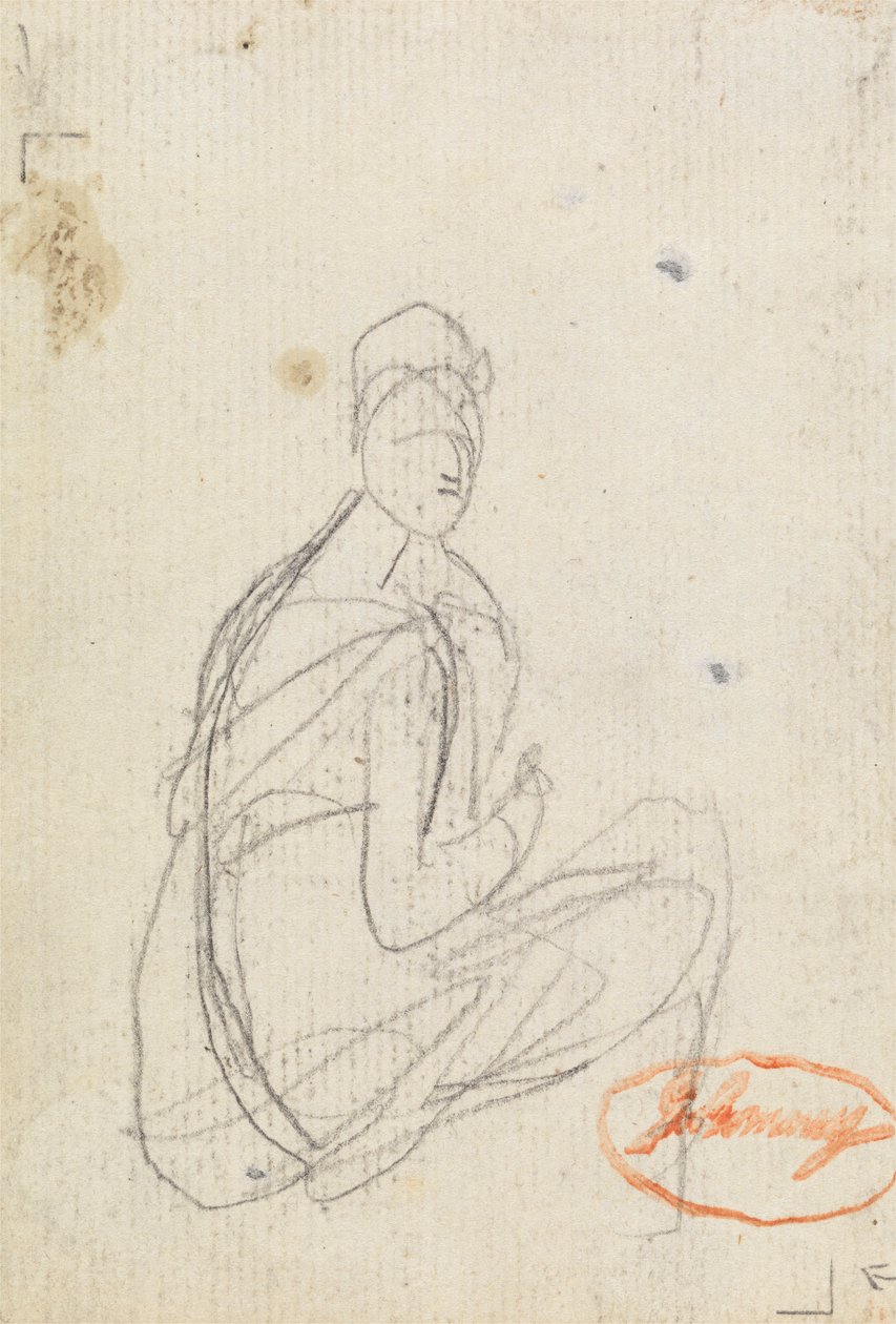 Figurstudie av en kvinna av George Romney