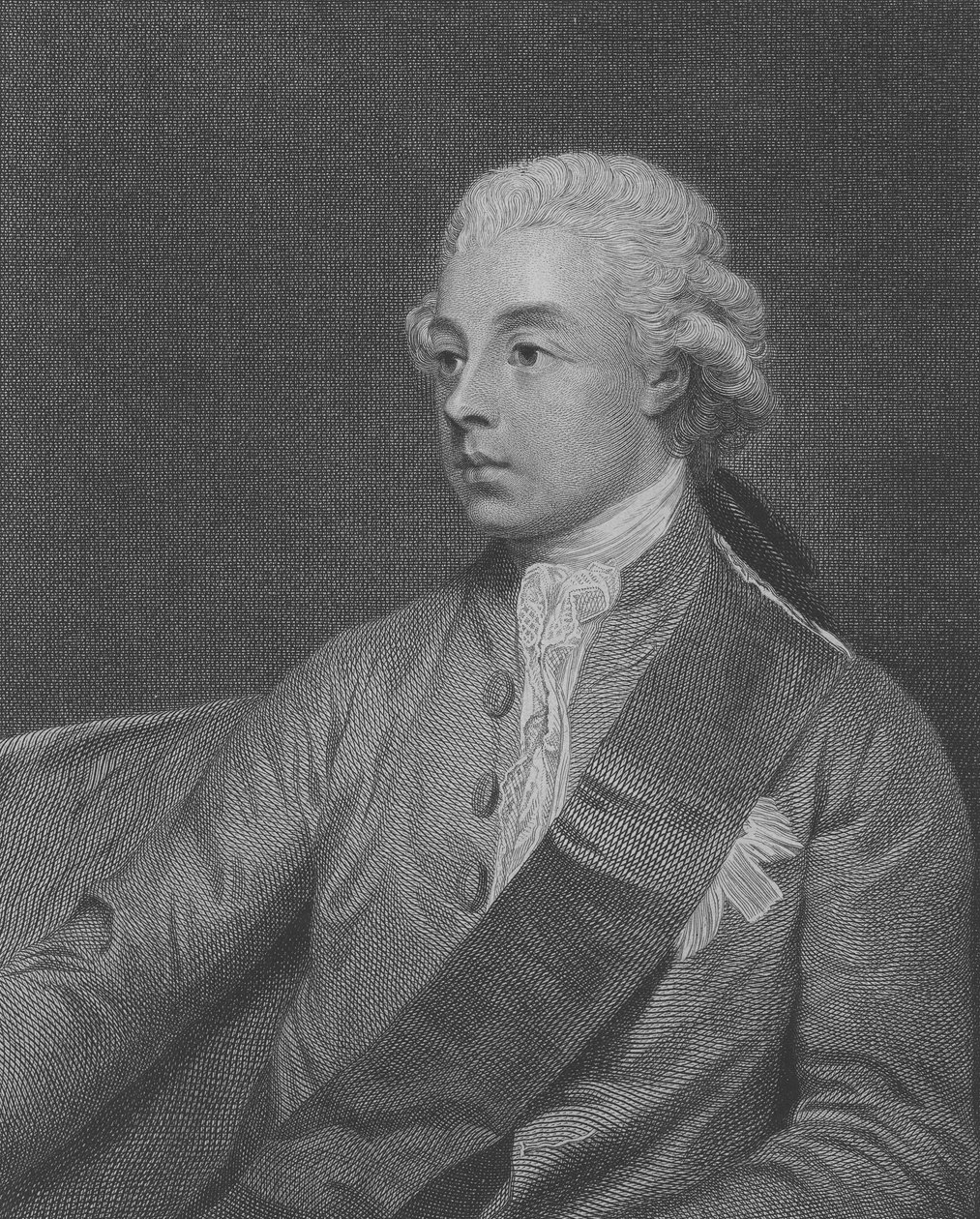 Frederick Howard, 5. jarl af Carlisle, graveret af John Keyse Sherwin, 1782 sverige av George Romney
