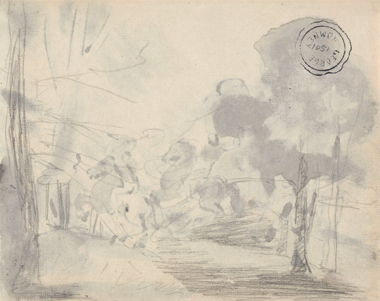 Glänta av träd av George Romney
