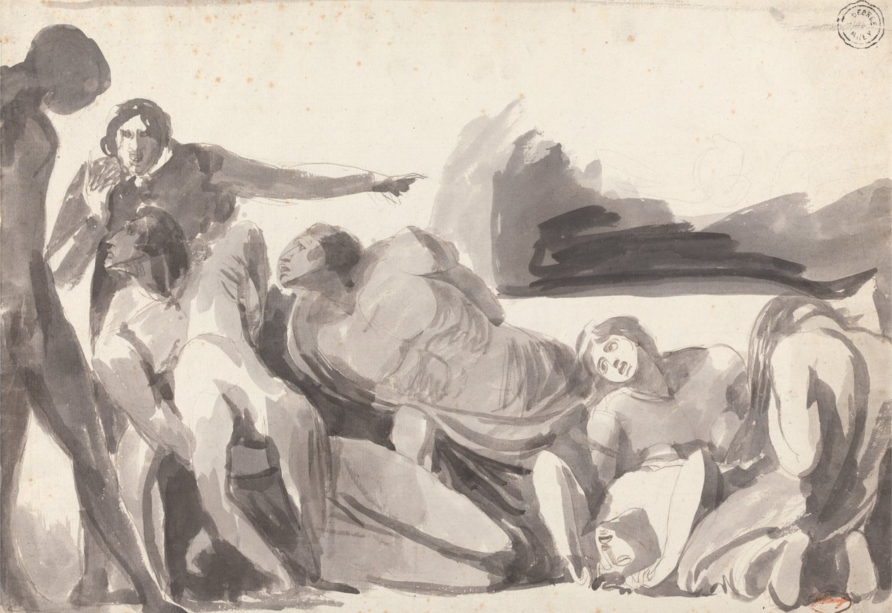 Howard på besök i ett fängelse av George Romney