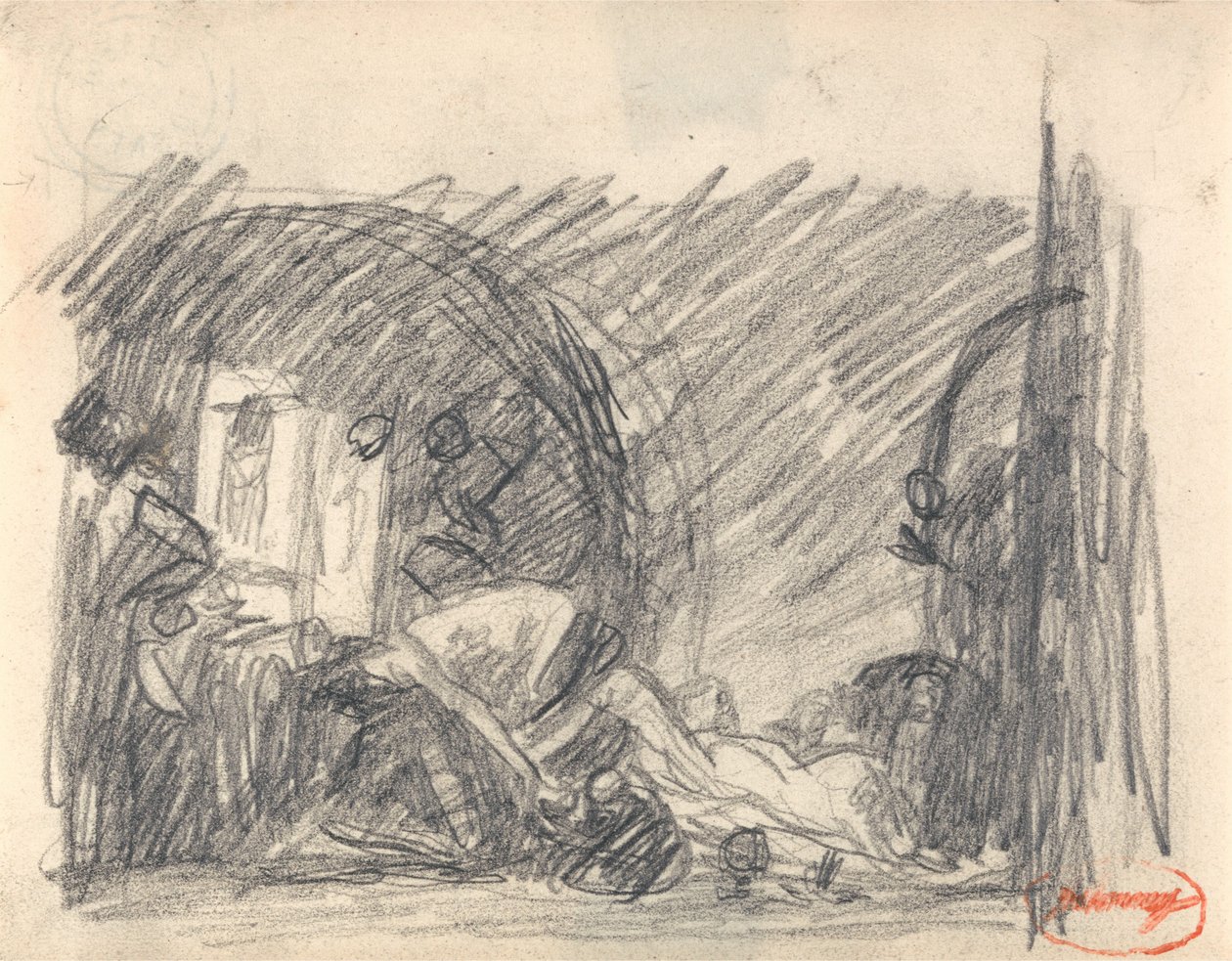 Howard på besök i ett fängelse av George Romney