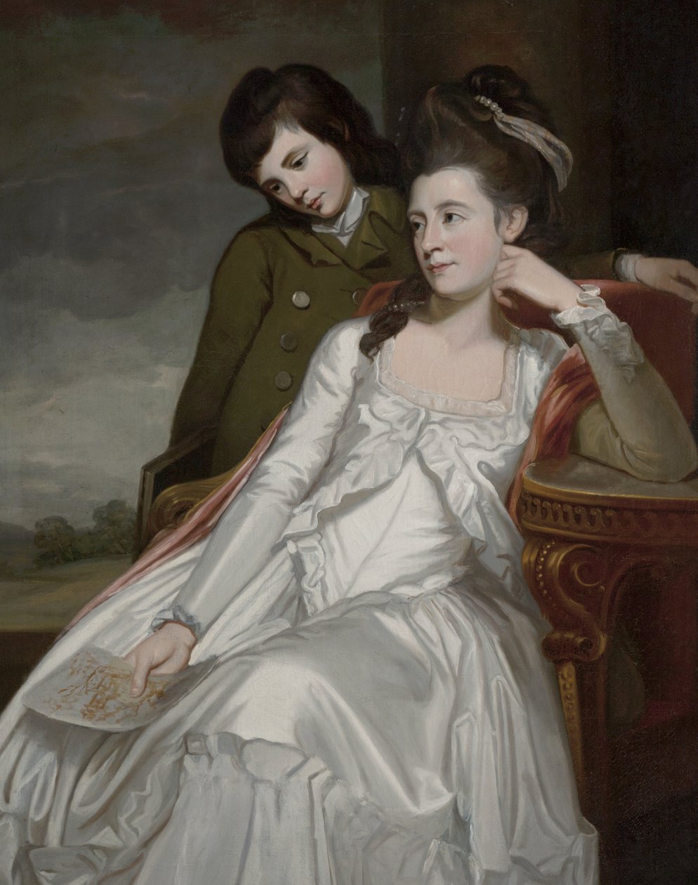 Jane, hertiginnan av Gordon och hennes son, George av George Romney