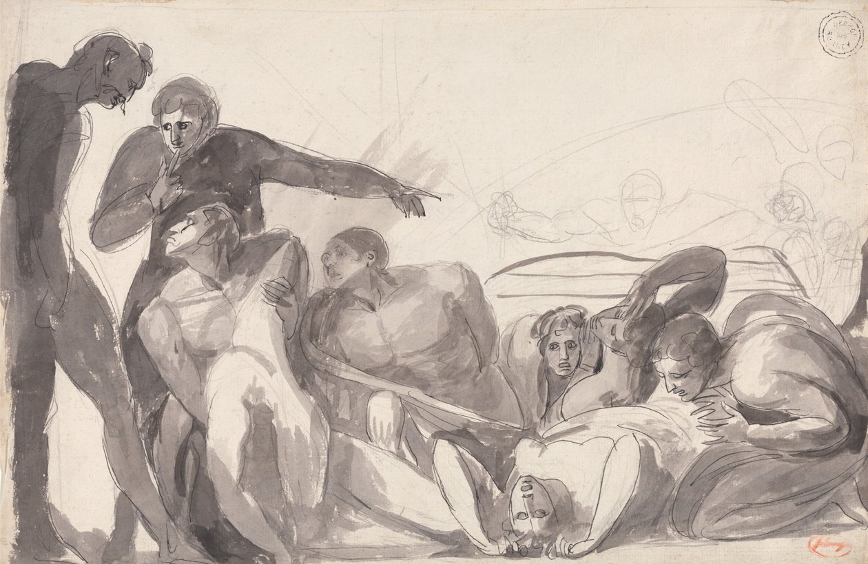 John Howard besöker ett lazretto av George Romney