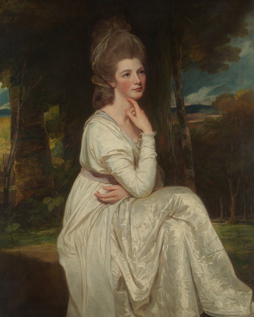 Lady Elizabeth Stanley 1753-1797, grevinna av Derby, 1776-78. av George Romney