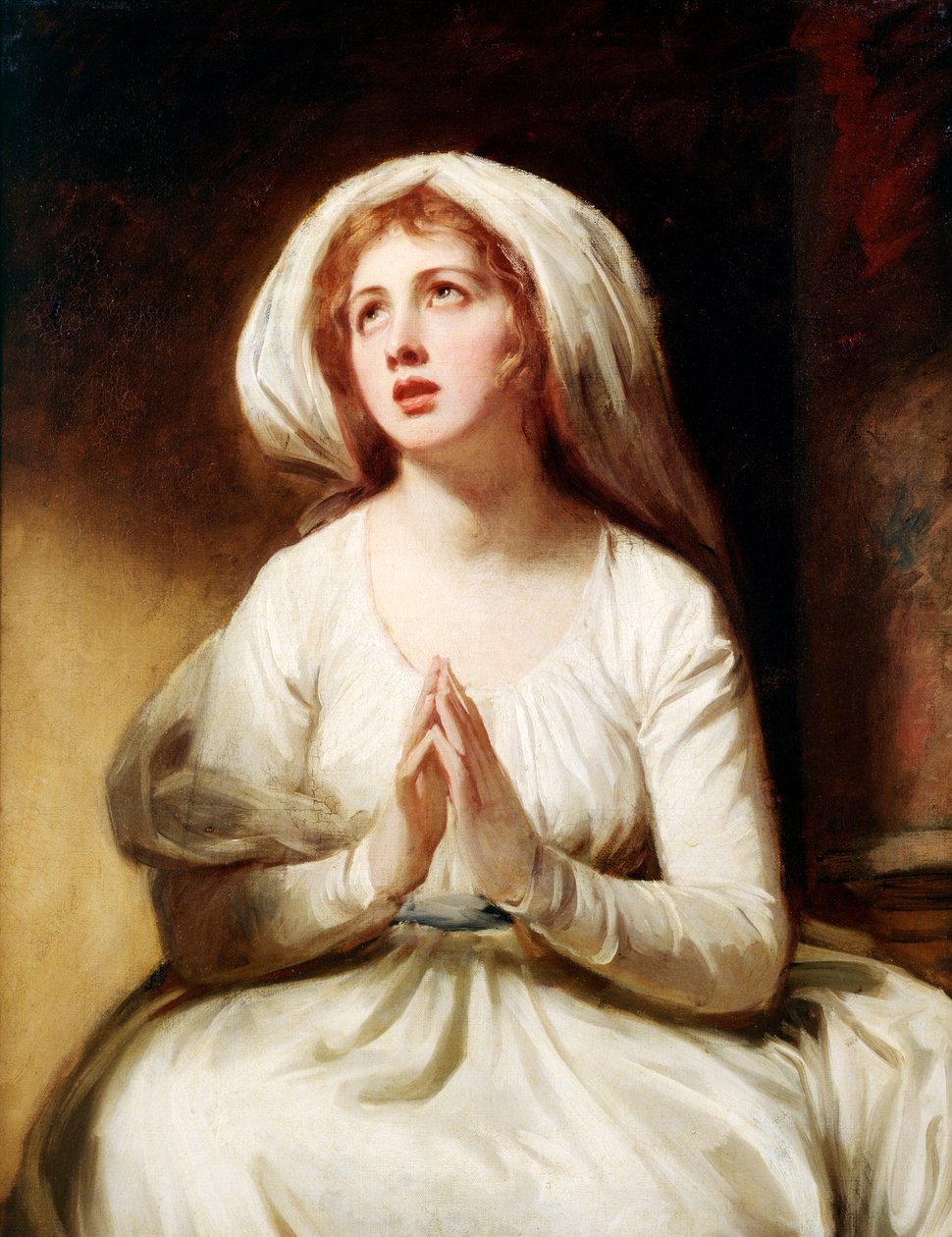 Lady Hamilton at Prayer, ca 1782-86 (olja på duk) av George Romney