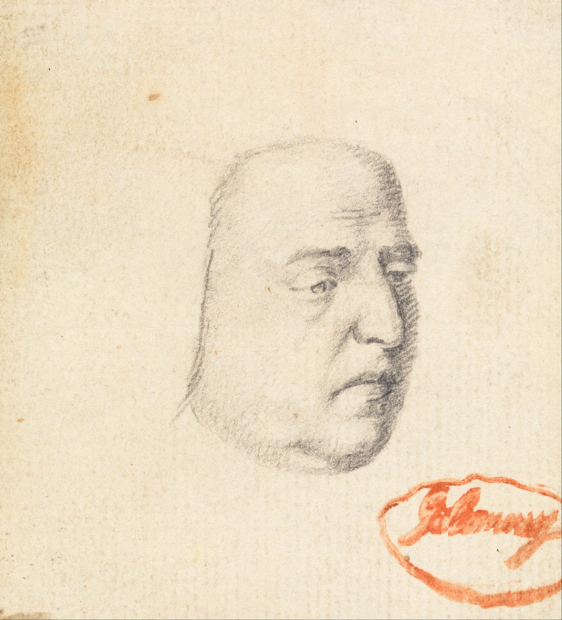 Manligt huvud 2 av George Romney