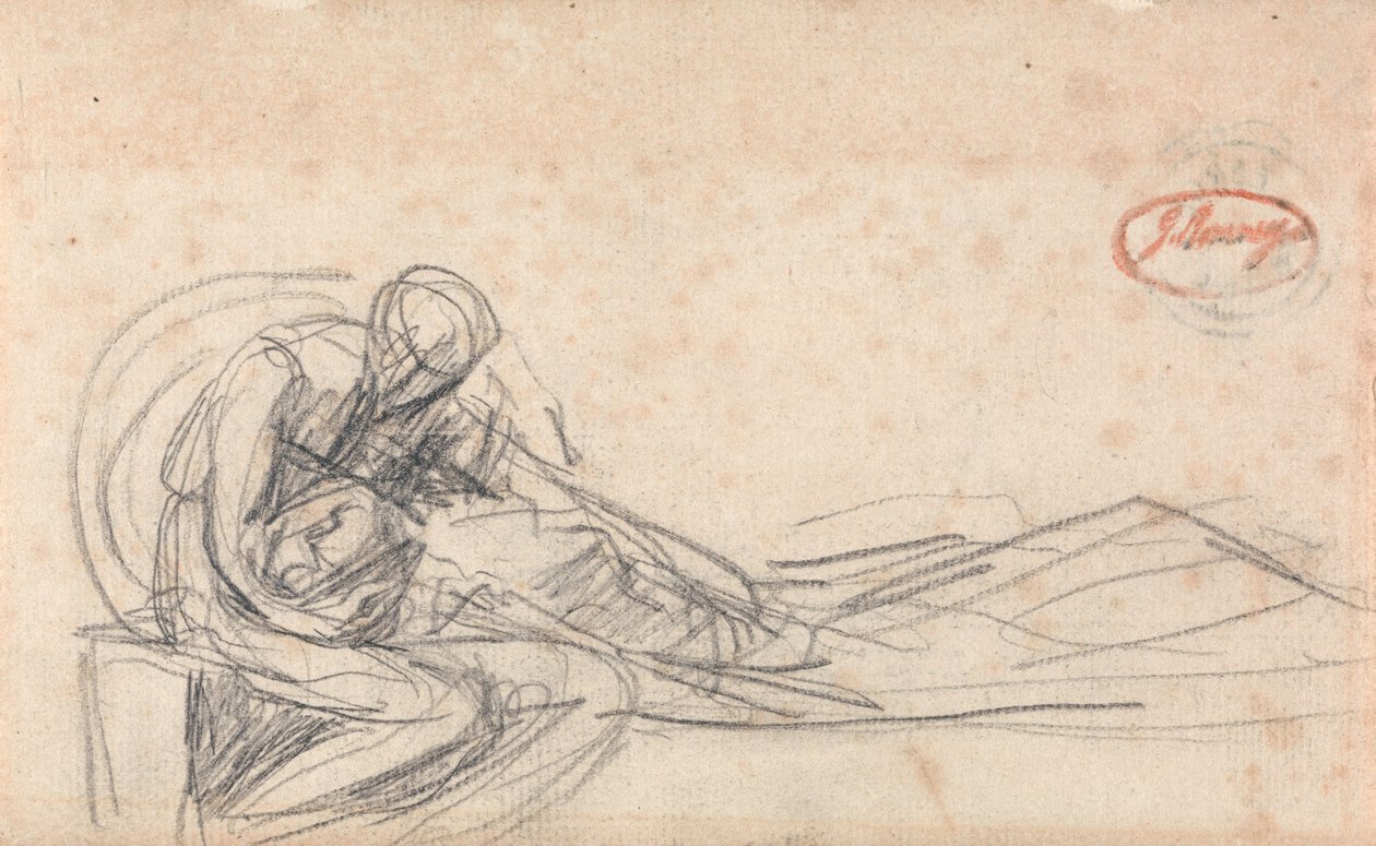 En man som beklagar sig av George Romney