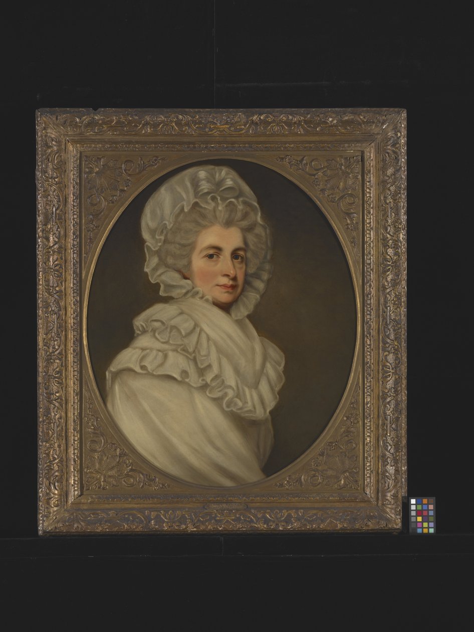 Porträtt av Mrs Butler (Penelope Carwardine) (olja på duk) av George Romney