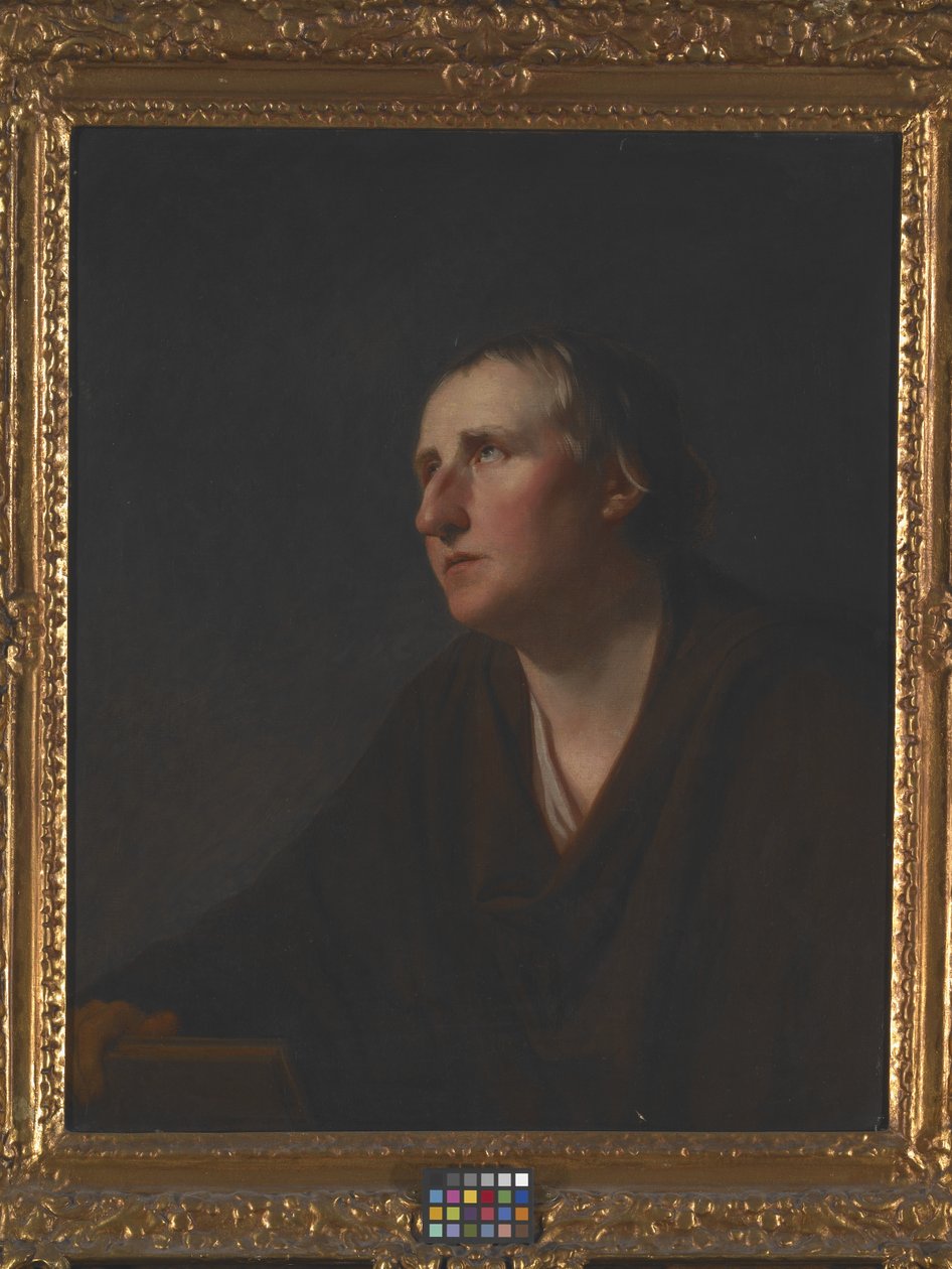 Porträtt av pastor Richard Stables (olja på duk) av George Romney