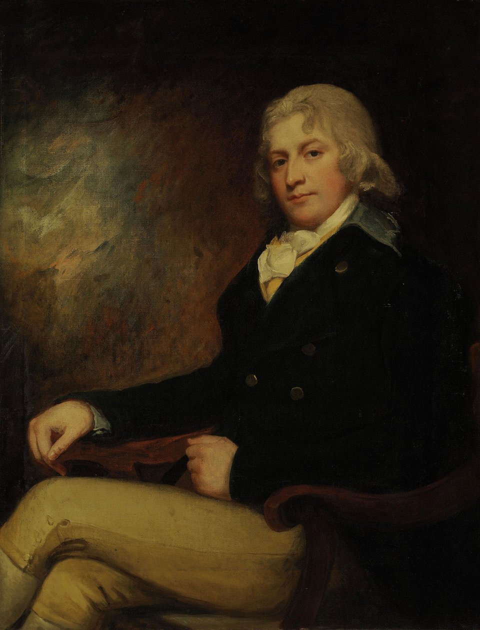 Porträtt av Colin Dunlop från Garmyle av George Romney