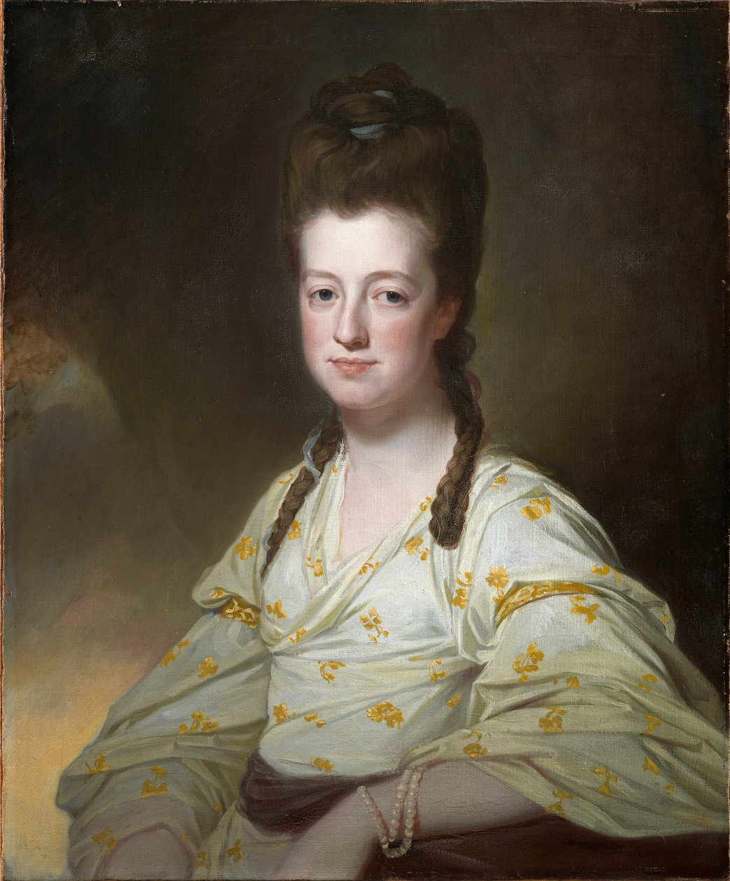Porträtt av Dorothy Cavendish, hertiginna av Portland, ca 1772 (olja på duk) av George Romney