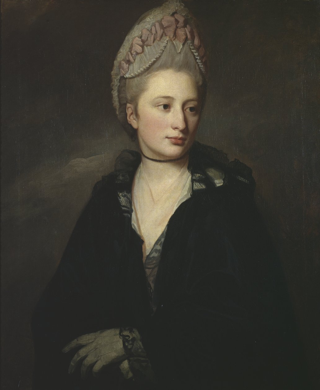 Porträtt av Georgiana, Lady Greville, ca 1771-72 av George Romney