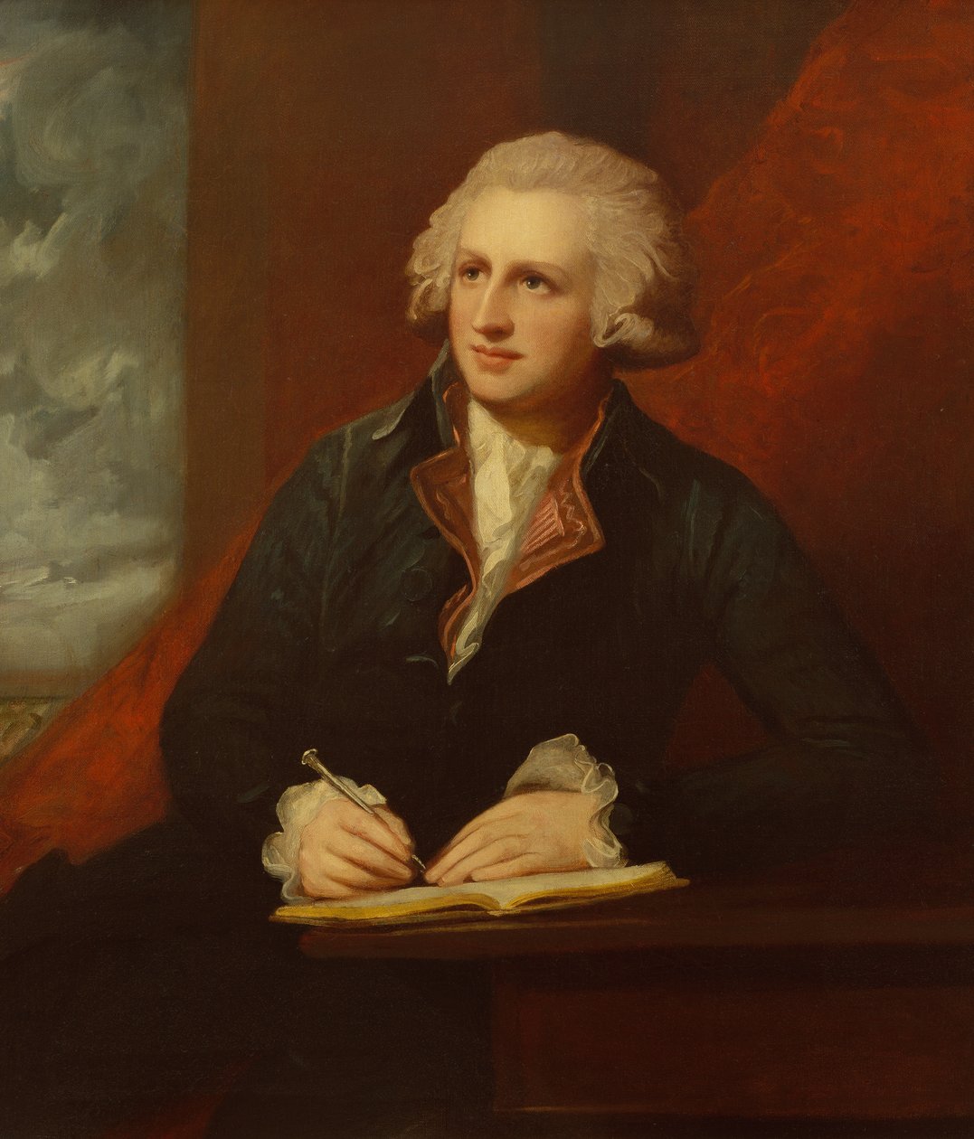 Porträtt av John Blackburne (olja på duk) av George Romney
