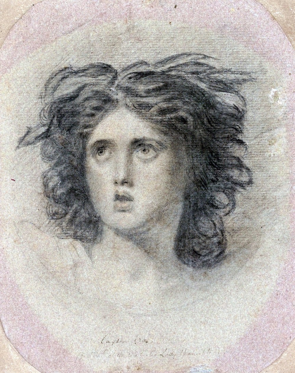 Porträtt av Lady Emma Hamilton (född Hart av George Romney