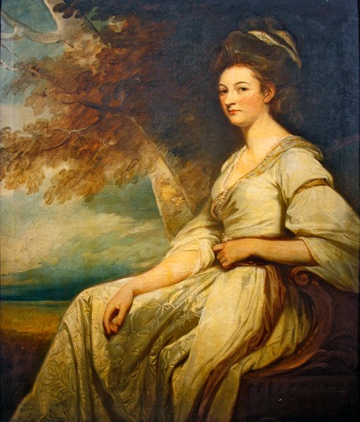 Porträtt av mrs Beal Bonnell, ca 1779-80 (olja på duk) av George Romney