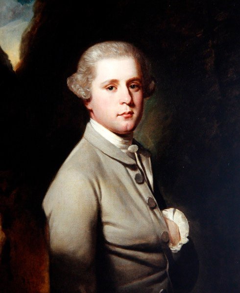 Porträtt av en gentleman, ca 1770 (olja på duk) av George Romney
