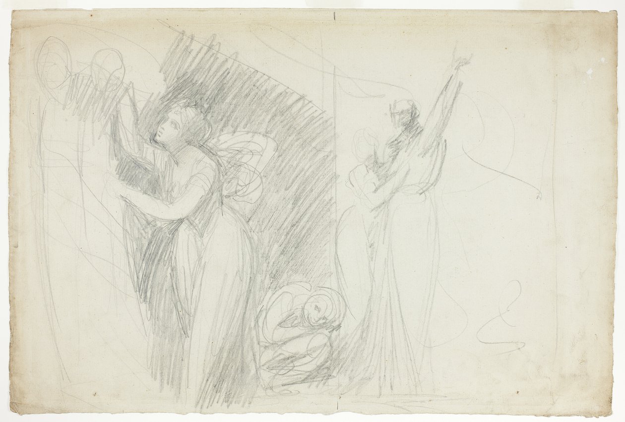 Prospero, Miranda och Caliban, från The Tempest av George Romney