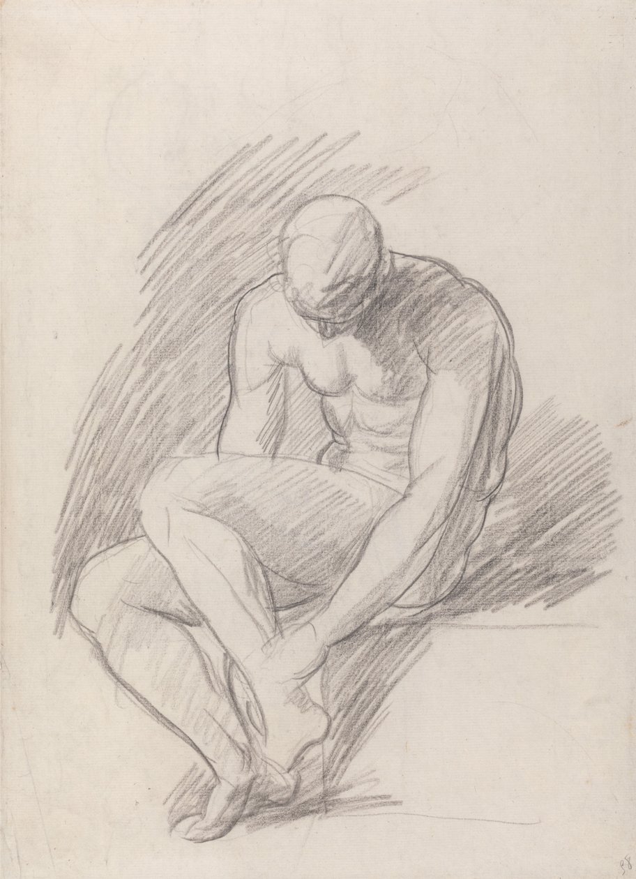 Sittande man av George Romney