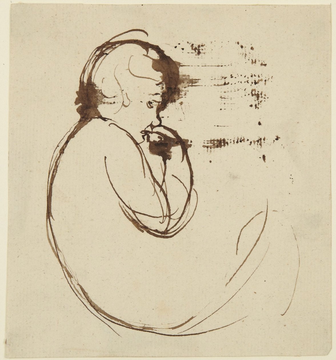 Skiss av ett barn av George Romney