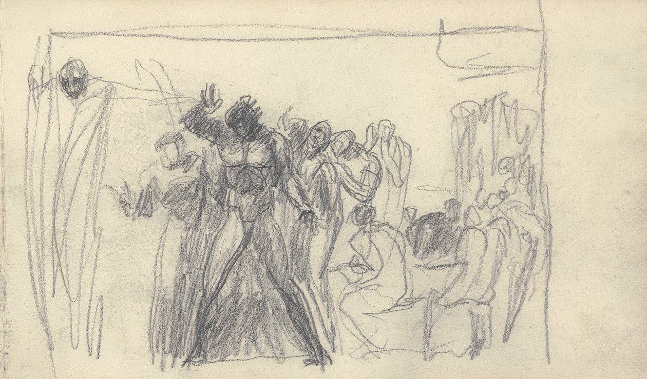 Skissbok Ritning av George Romney