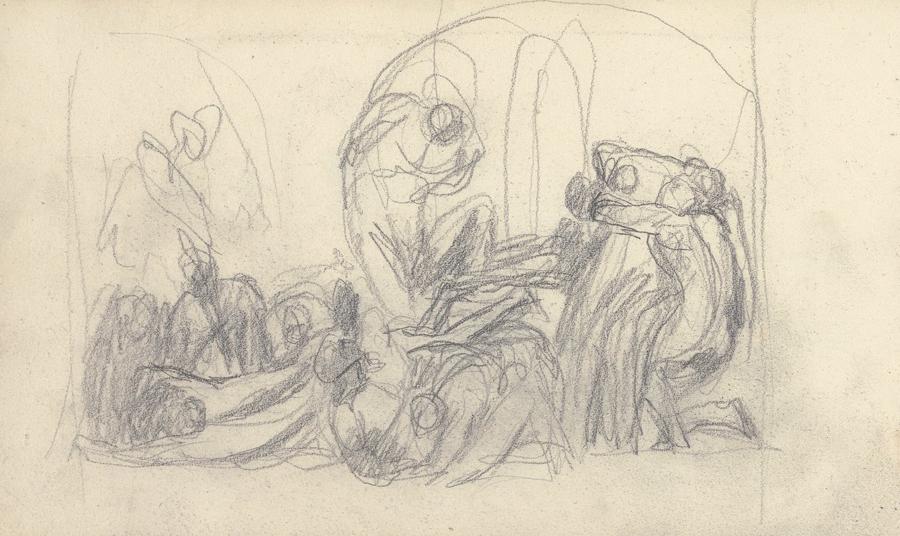 Skissbok Ritning av George Romney