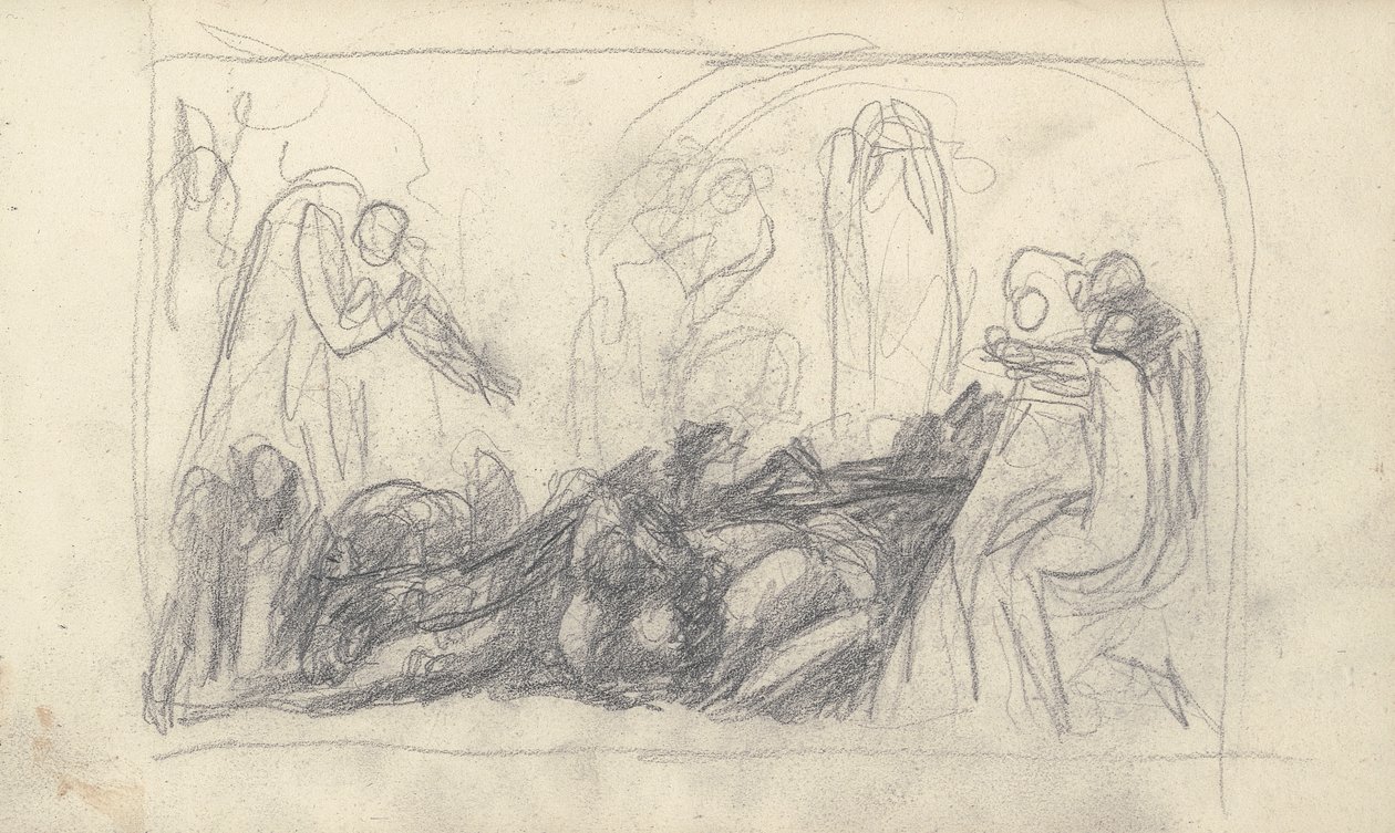 Skissbok Ritning av George Romney