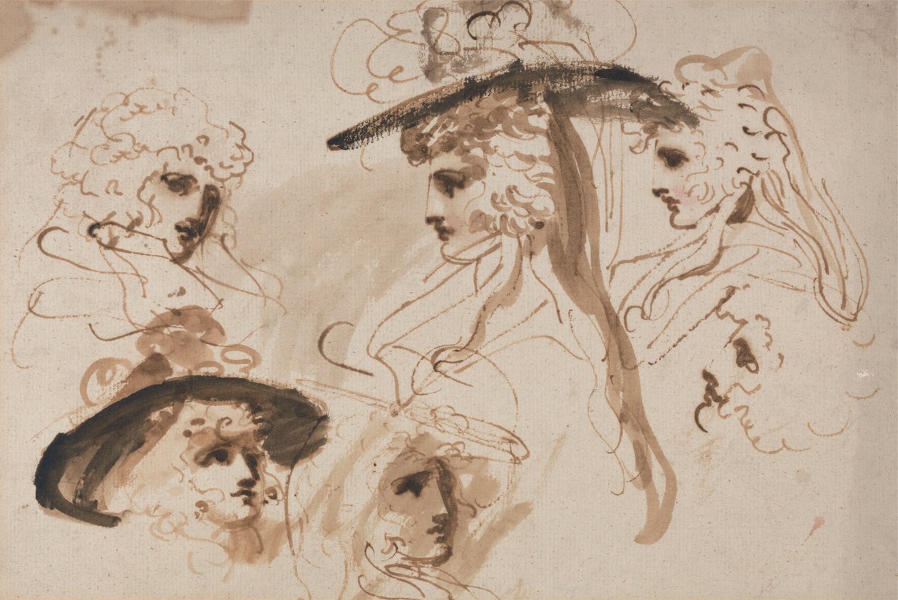 Studies for the Head of a Lady (Studier of a Woman