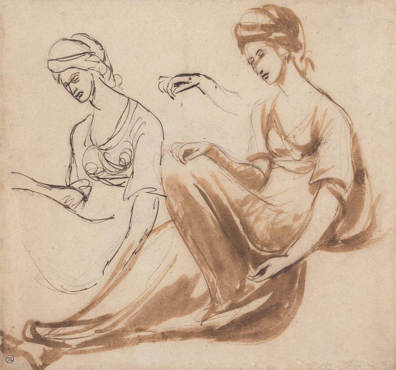 Studier av en sittande kvinna av George Romney