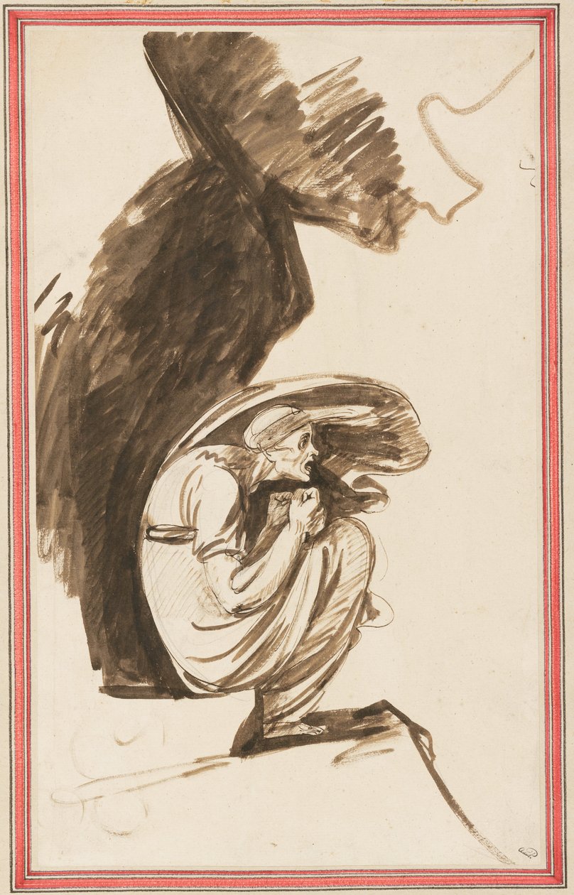 Studie till ”Häxan från Lappland” av George Romney