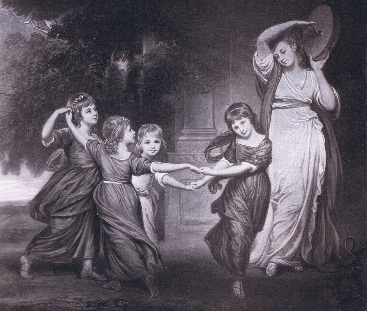 Familjen Gower, Bibbys Annual, 1916-1917 av George Romney