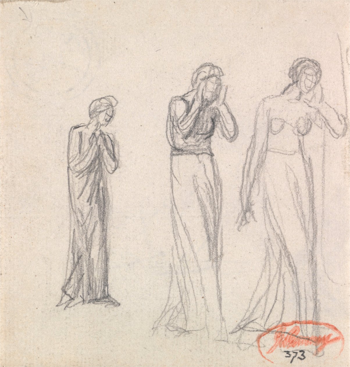 Tre klagande kvinnor av George Romney
