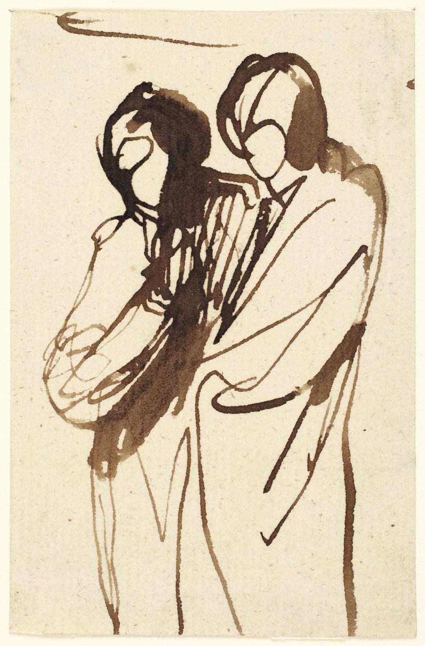 Två stående figurer av George Romney