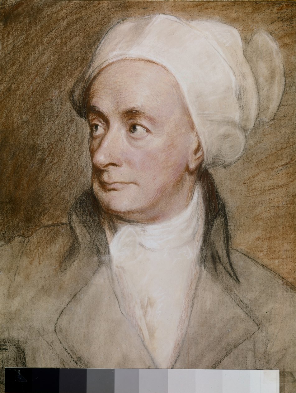 William COWPER, Porträtt 1792 (papper, pastell) av George Romney