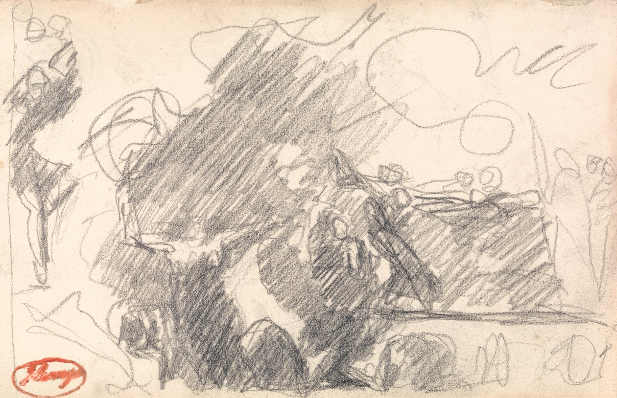 Häxornas grotta: MacBeths andra besök av George Romney