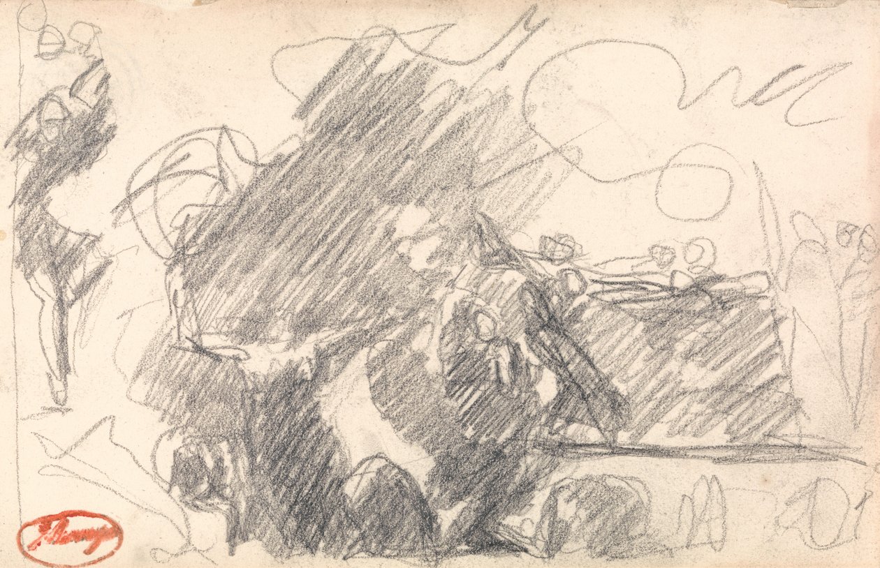 Häxornas grotta: MacBeths andra besök av George Romney