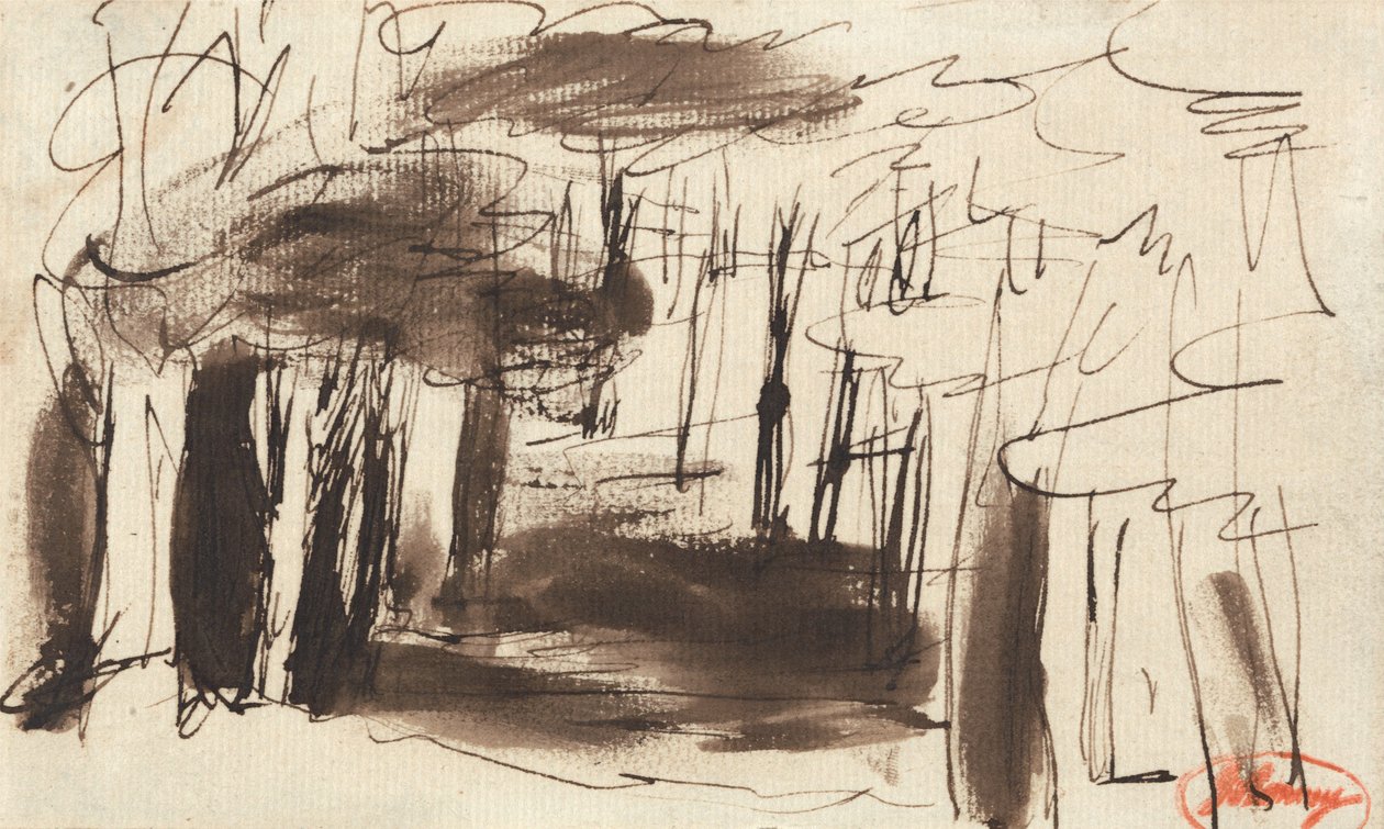 Skogsmiljö av George Romney
