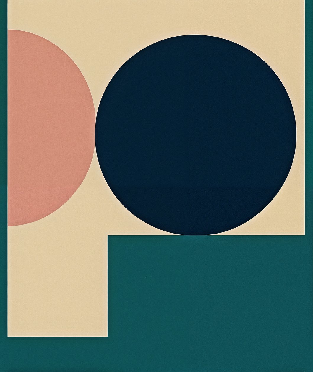 Fragmented Harmony, 2025 (akryl på duk) av George Rosaly