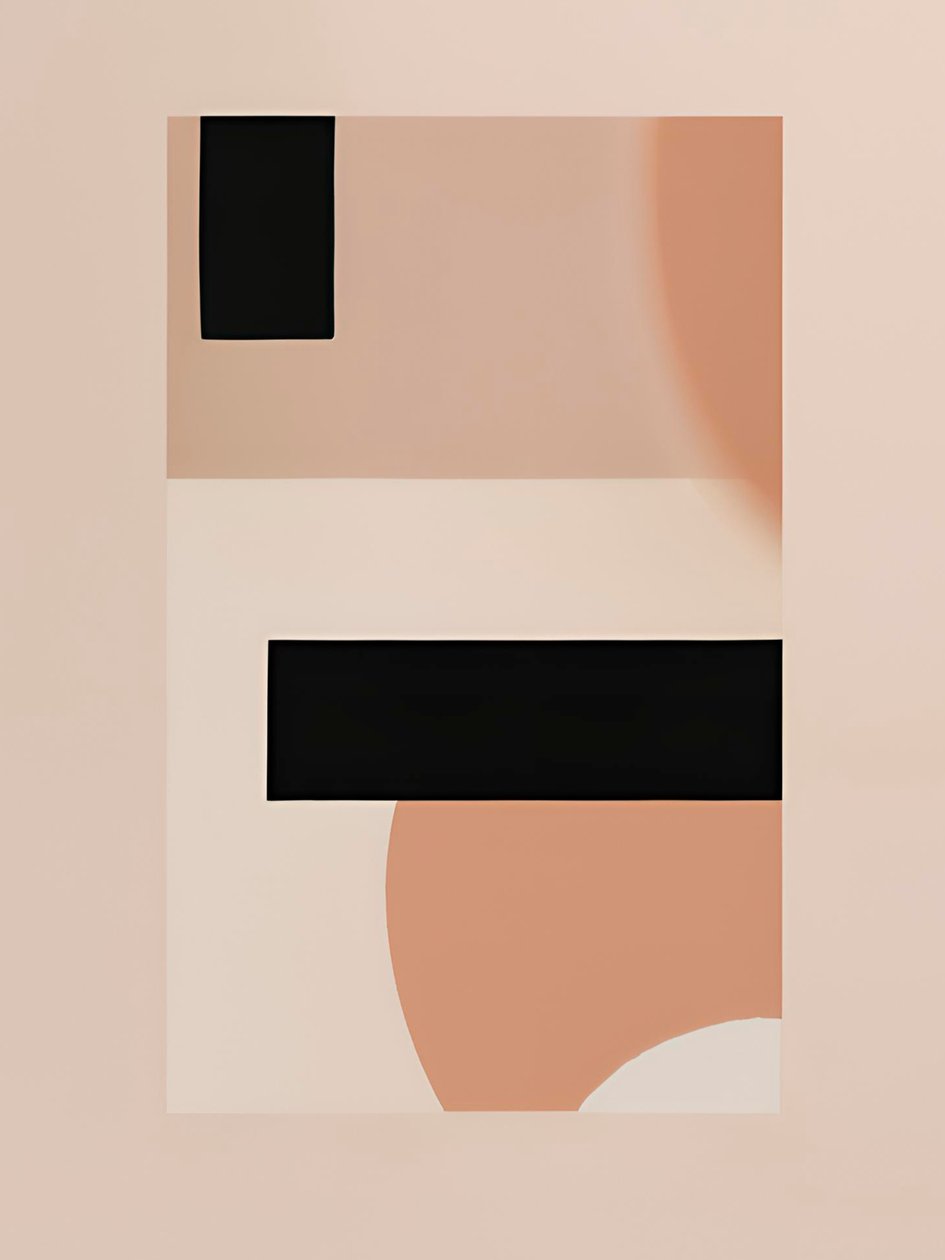 Minimalistisk balans, 21:a århundradet (målning) av George Rosaly