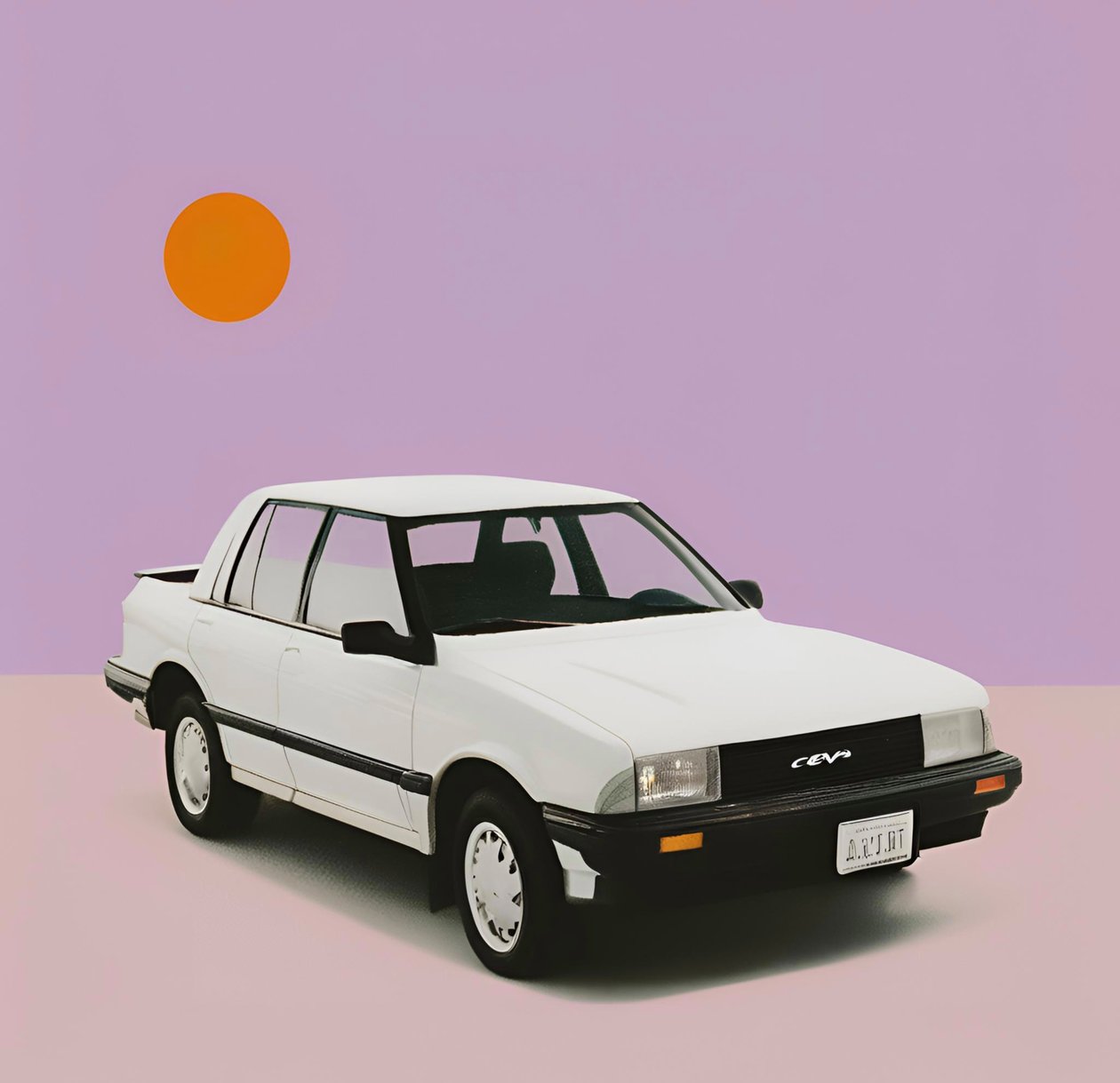 Minimalist Drive, 21:a århundradet (målning) av George Rosaly