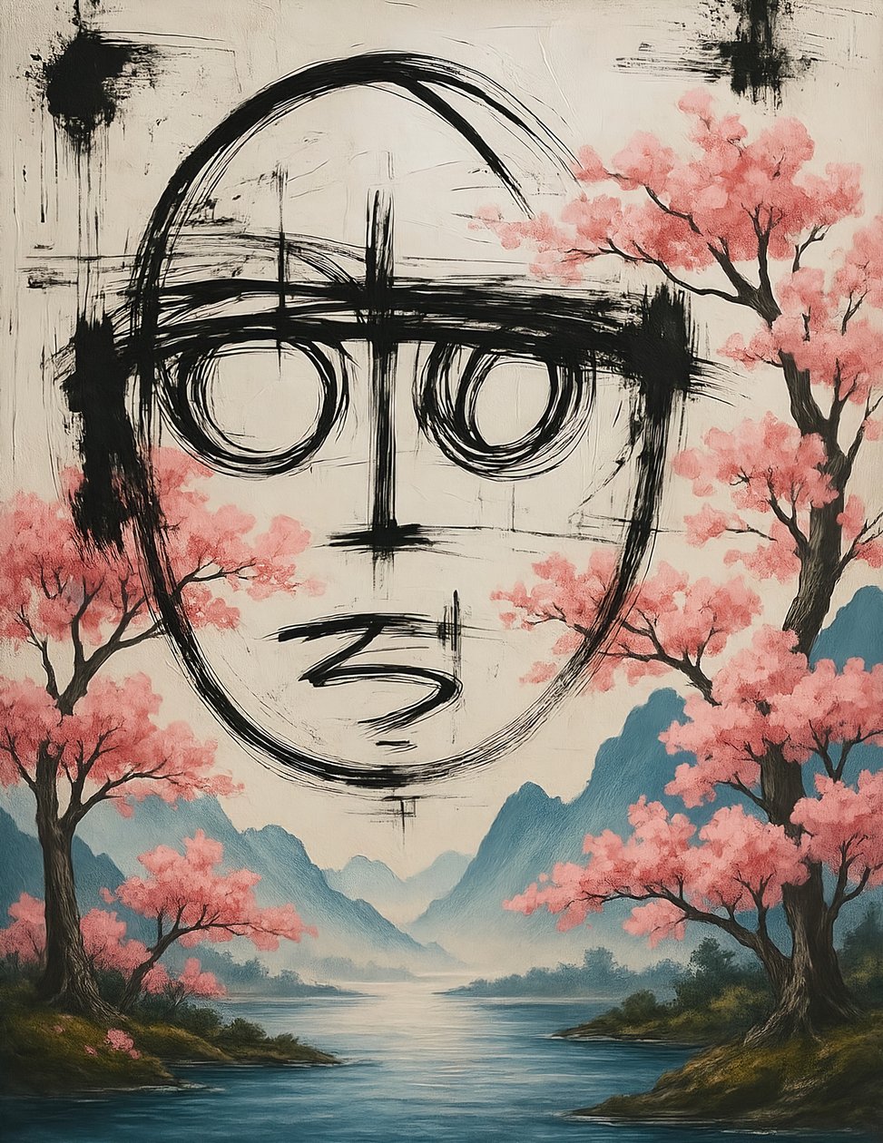 Unbroken Spring, 2025 (akryl på duk) av George Rosaly