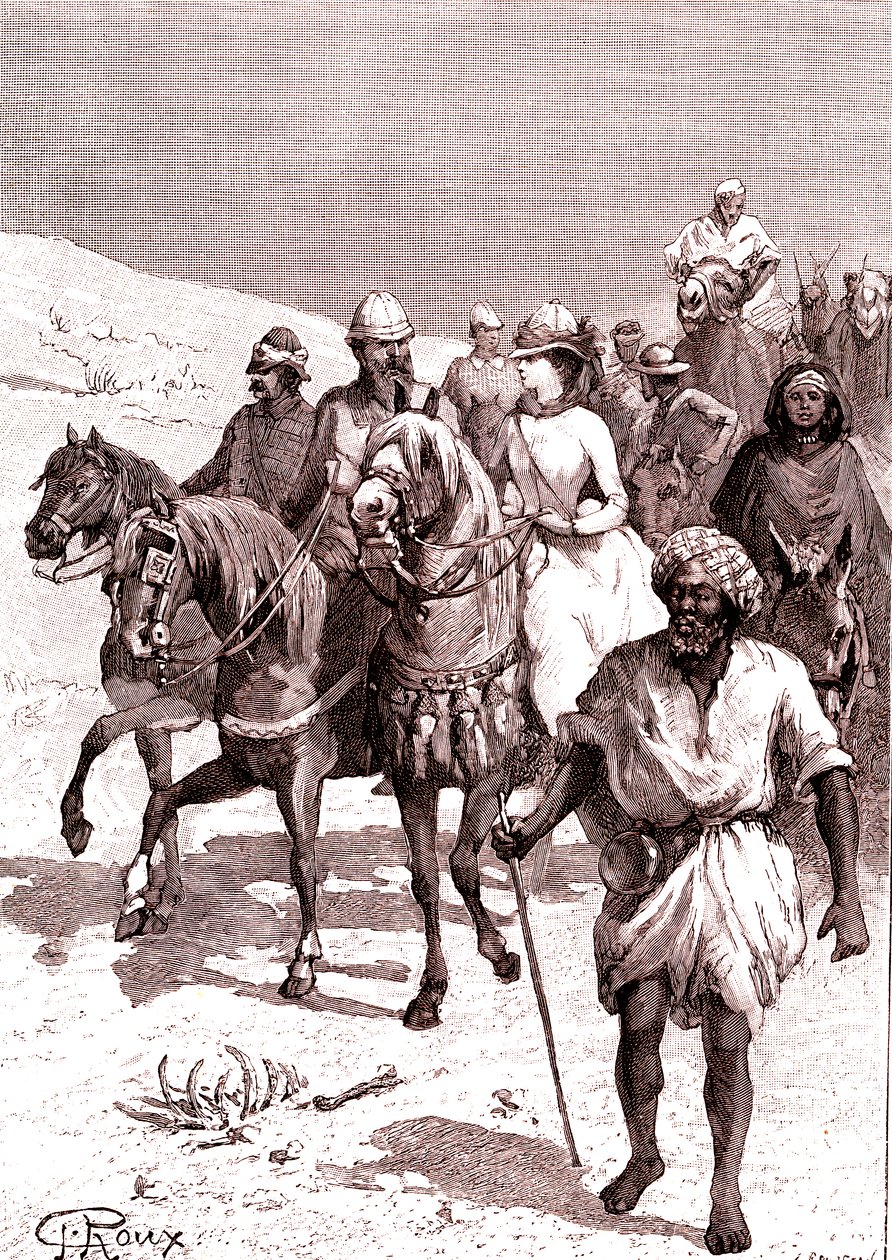 Expedition till Röda havet. 1888 (gravyr) av George Roux