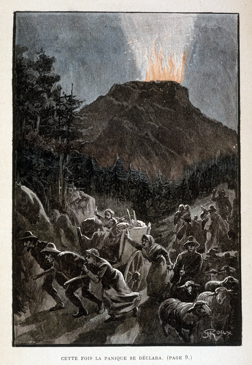 Denna gång förklarade paniken sig själv (sidan 6) i "" Världens mästare"" av Jules Verne av George Roux