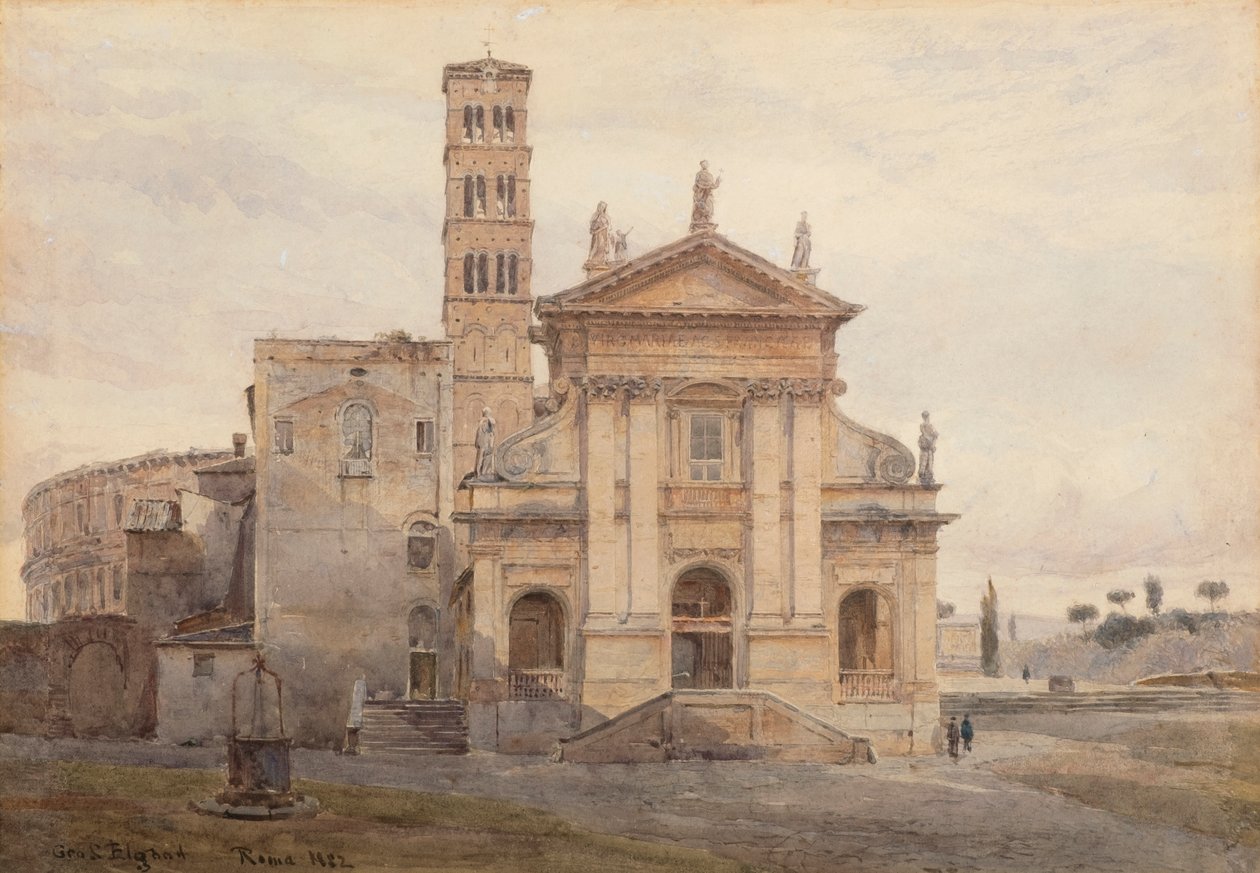 Basilikan S:t Francesca Romana, Rom av George Samuel Elgood