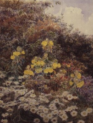 Evening Primroses, Swinford Manor av George Samuel Elgood