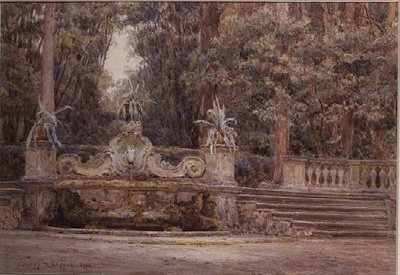 I skogen, Villa Corsini, Florens av George Samuel Elgood