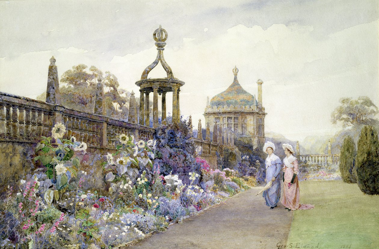 Montacute, Solrosor, 1886 av George Samuel Elgood
