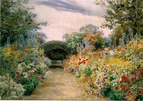 Sommarblommor, Ramscliffe av George Samuel Elgood