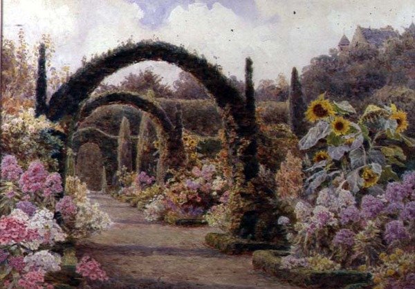Yew Arches, Murthly Castle, Perthshire av George Samuel Elgood