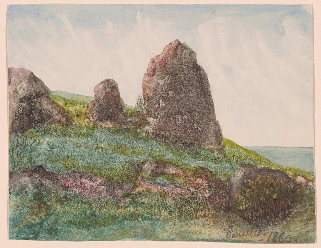 Landskap med stenar av George Sand