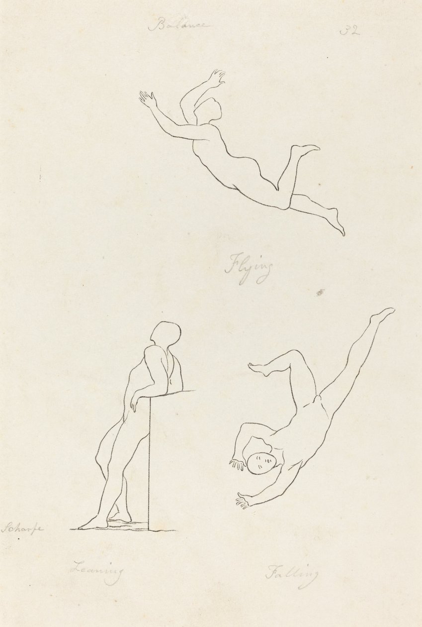Luta, flyga och falla av George Scharf after John Flaxman